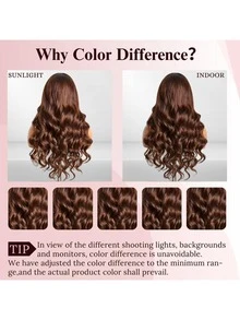 200 Density Body Wave Lace Front Brazilian Virgin Hair Wig 13*6 13*4 Natural Looking Chocolate Brown Long Body Wavy 13x6 13X4 Undetectable Lace Front Wig For Women Glueless Lace Wigs Pre Plucked With Baby Hair Free Part 24 Inches Protective Style - Brown - View 8