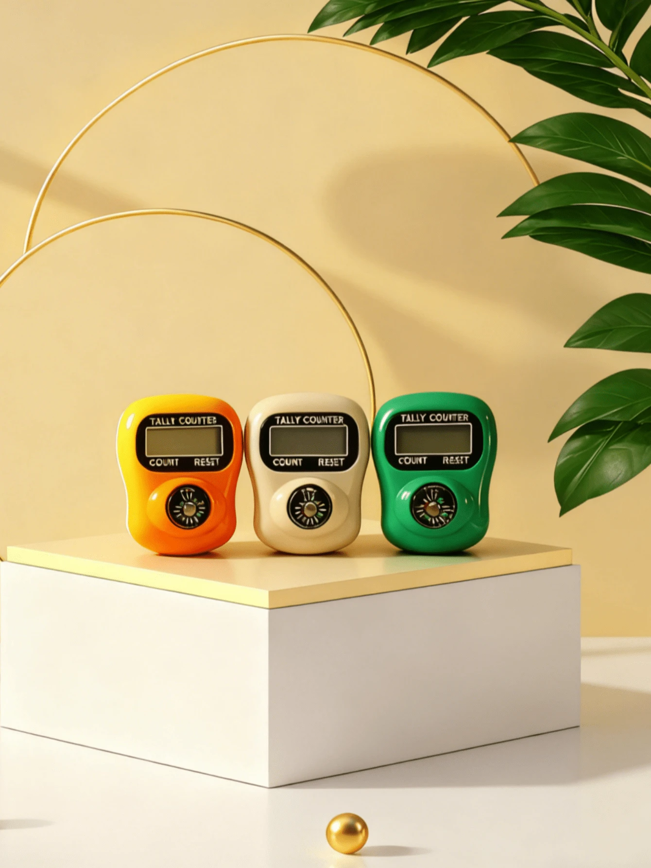 1 pieza/5 piezas/10 piezas Nuevo contador, Ramadán, Navidad, Halloween, Festivo, Contador de botón electrónico manual, Contador de anillo compacto y portátil, Contador de presión con el pulgar, Adecuado para aprendizaje, deportes y otras actividades de conteo - Multicolor - Ver 1