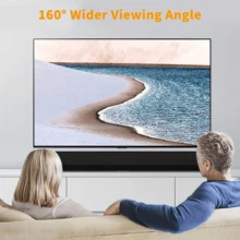 100 Inch Projector Screen 16:9 Foldable Anti-Crease Portable Projector Movies Screens For Home Theater Outdoor Indoor Support Double Sided Projection,160°Wide Range Vision - 白色 - 查看 4