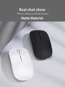 Wireless Bluetooth Mouse Compatible With Mac Book / Laptop / Compatible With IPad, Compatible With IPhone (IOS13.1.2 And Later), Noiseless Mini Mouse Compatible With Android/ Windows/Linux (Black)