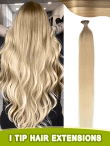 I-Tip Hair Extensions, Human Hair, I-Tip Hair Extensions - Invisible, Pre-Bonded Straight Fusion Hair Extensions, Unisex, I-Tip Hair Extensions, Human Hair Extensions, 1B Natural Black Straight Hair, I-Tip Keratin Hair Extensions, Invisible - Multicolor - View 74