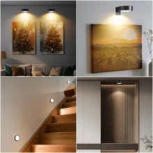 1pc/3pcs/6pcs Wireless LED Bedside Lamp, Battery-Powered Wall Light With Remote Control, Bedroom Reading Light, Three Color Temperatures, Timer Function, No Wiring Required, Suitable For Bedrooms, Baby Rooms, Staircases, Porches, Desks, And Bookshelves (Batteries Not Included) - Multicolor - View 11