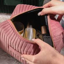 Personalized Christmas Gift: Name-Embroidered Cosmetic Bag Ideal For Bridesmaid Gifts, Wedding Favors, Travel Toiletry Bags, Makeup Bags, Ladies' Birthday Presents, And Mother's Day Gifts-Perfect As Wedding Day Gifts Or Thoughtful Presents For Mothers And Family During The Holidays.