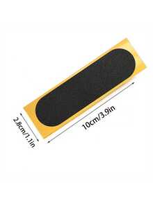 5pcs Black Foam Friction Tape Stickers, Suitable For Wood Fingerboard, Easy Cut, Self-Adhesive And Durable