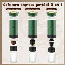 Cafetera portátil 3 en 1, máquina de café espresso, 20 bares, nano, para viajes en coche, mini máquinas de café espresso, cafetera eléctrica con autocalentamiento, USB-C, cafetera portátil 3 en 1, cafetera de cápsulas con extracción en frío y en caliente para viajes en coche, acampadas al aire libre. - Admite métodos de preparación en frío y en caliente para satisfacer diferentes preferencias de sabor.  Traducción realizada con la versión gratuita del traductor DeepL.com - Verde - Ver 4