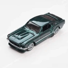 Burago 1:64 Scale 1967  Mustang GT Sports Car Model, Alloy Diecast Toy Car, Gift For Boys, Collectible - Green - View 5