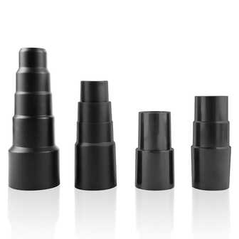 4pcs Vacuum Hose Adapter Kit, Accessories Adapter For Pool Supply, 1 1/2" To 1 3/8" To 1 1/4", 1" To 1 1/8" To 1 3/8" Connector Accessories, Reducer From 25/30/34 To 42mm, Suitable For Wet Dry Shop Cleaners