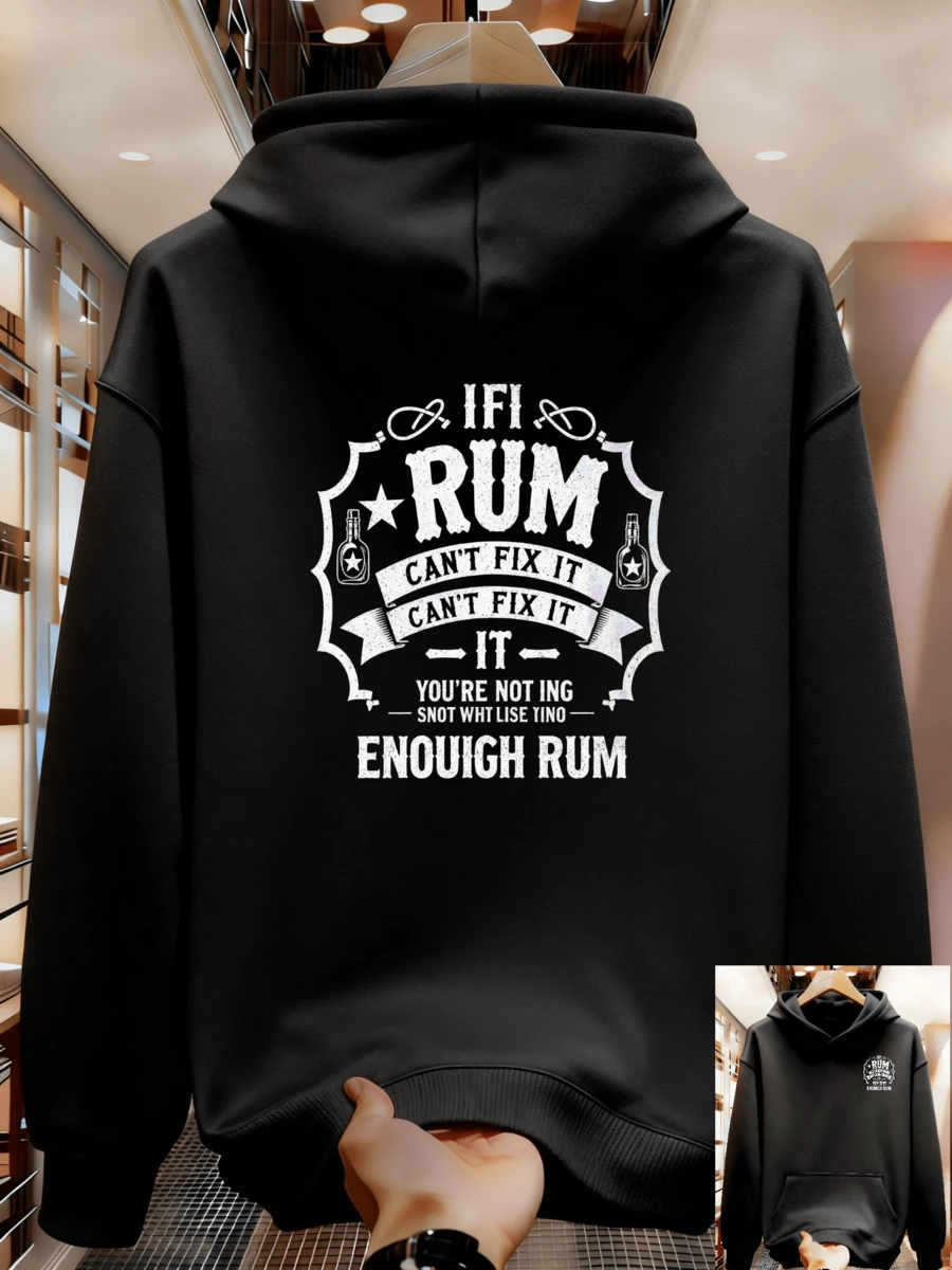Fashionable Autumn Sweatshirts For Men - 黑色 - 查看 1
