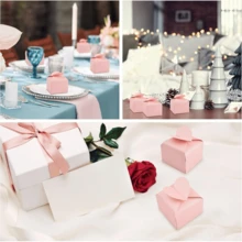 100 pièces Boîtes d'emballage cadeaux de la Saint-Valentin de 2,2 x 2,4 pouces, boîtes d'emballage décoratif en papier de haute qualité pour femmes, boîtes d'emballage cadeaux mignonnes et petites, sacs cadeaux en forme de cœur, sacs d'emballage cadeaux petits et épais, convenant pour la Saint-Valentin, les mariages, les anniversaires, les croisières, le transport, les sacs cadeaux d'artisanat, les sacs cadeaux de fête - Multicolore - Voir 3