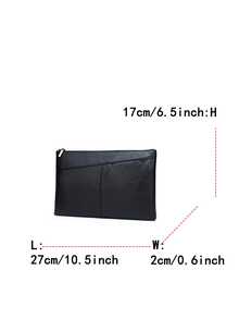 1pc Fashionable Minimalist Men's Clutch Bag, Made Of High-Quality PU Leather, Large Capacity To Hold Phone, Bank Cards, Short Wallet, Keys And Other Personal Items, Essential Accessory For Stylish Men, Convenient Pockets, Comfortable Handheld, Suitable For Business, Travel And Outdoor Use Bible Bag New Year Gift Valentine'S Day - Multicolor - View 9