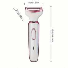 Máy cạo râu điện 4 trong 1 sạc được dành cho nữ, máy tỉa lông mặt cầm tay với 4 đầu, thích hợp để tẩy lông mặt, mũi, chân, nách, vùng bikini và toàn thân. - trắng - Xem 9