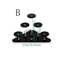 1个亚克力多层香水化妆品收纳架，梳妆台化妆品展示架 - 彩色 - 查看 9