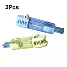 1/2/3件套可爱鳄鱼三合一杯刷套装，多功能水瓶清洁刷，便携式旅行水瓶清洁刷，适用于狭窄缝隙的家用厨房清洁工具，多功能厨房清洁工具，适用于瓶子、凹槽和瓶盖，刷毛耐用，便携设计