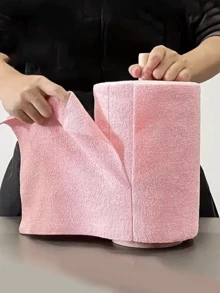 超细纤维清洁湿巾，超强吸水无绒超细纤维清洁布，可重复使用的超细纤维清洁布卷，多用途无残留洗碗布，家用厨房纸巾卷，适用于清洁客厅、卧室和厨房的多用途毛巾替代品。聚酯纤维餐垫和洗衣纸替代品。