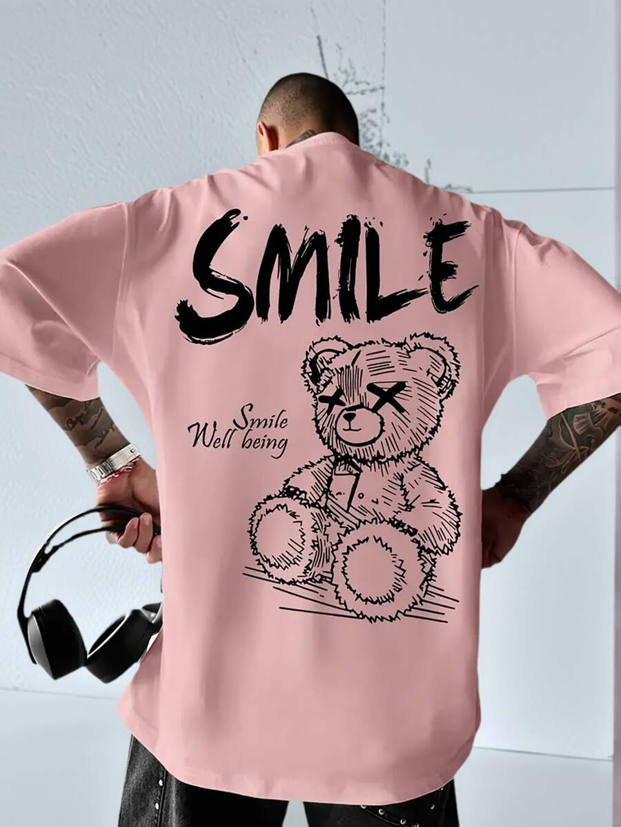 Zrgoth 男士休闲百搭简约印花元素短袖T恤