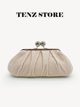 Kvinnors eleganta kuvertväska i manchester, enfärgad handväska med stor kapacitet, avslappnad vardags- och festväska med dubbla metallkedjor, kan bäras i handen, axelbandslös, enkel och elegant höstvinterstil, lämplig för hösten Halloween Halloween vinter, vintage högkvalitativ fransk minimalistisk stil