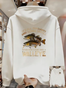 Men's Simple Style Hoodie Suitable For Christmas Class - White - View 8