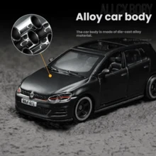 Burago 1:64 Volkswagen Golf GTI Modelo de coche de aleación, Coche deportivo en miniatura estático de fundición a presión, Colección de juguetes de coches realistas, Regalo para hombres - Multicolor - Ver 6