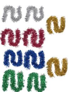 10/2 szt. Świątecznych dekoracji urodzinowych, 9 cm szerokości, kolorowe serpentyny, dekoracja na samochód weselny, imprezę, karnawał, Święto Dziękczynienia, Walentynki, przyjęcie urodzinowe, dekoracja z lamety, tworząca atmosferę