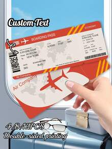 Bộ 4/8/12 món quà lưu niệm kiểu hàng không tùy chỉnh, có thể in tên, ngày tháng và điểm đến, quà tặng du lịch độc đáo, thiết kế máy bay chân thực, món quà bất ngờ lãng mạn nhân dịp kỷ niệm, phụ kiện du lịch sinh nhật thú vị, thẻ kỷ niệm thời trang, quà lưu niệm du lịch ý nghĩa dành cho chồng/vợ/bạn trai/bạn gái/cha mẹ/bạn bè hoặc người thân yêu, quà tặng sáng tạo, quà cưới, quà Giáng sinh. - Nhiều màu - Xem 10