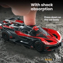 Burago 1:64 Supercar Toy Bugatti Bolide Alloy Car Model Racing Car Static Mini Car Collection, Realistic Toy Car Collection, Gift For Men - Multicolor - View 5