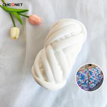 CHEONET - Sợi dày, sợi siêu to, thích hợp cho đan tay và móc, hỗn hợp cotton mềm mại, tự đan tay, se sợi, có thể dùng để làm chăn, gối, giường cho thú cưng và ga trải giường. - Nhiều màu - Xem 4