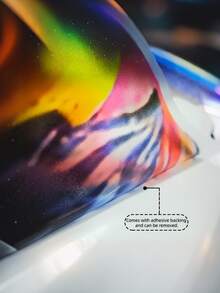 Cartoon Motorcycle Wall Stickers, Colorful Children's Room Decor, Cartoon Living Room Bedroom Nursery Kindergarten Background Decoration, Suitable For Kids Room Decor - Multicolor - View 5