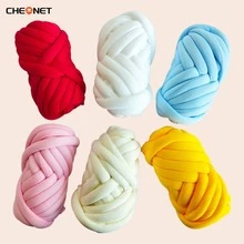 CHEONET - Sợi dày, sợi siêu to, thích hợp cho đan tay và móc, hỗn hợp cotton mềm mại, tự đan tay, se sợi, có thể dùng để làm chăn, gối, giường cho thú cưng và ga trải giường. - Nhiều màu - Xem 3