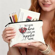 1 حقيبة تخزين بنمط قماش، حقيبة مستحضرات تجميل محمولة، حقيبة أدوات تجميل، حقيبة قرطاسية، بألوان محايدة، منظم سفر متعدد الوظائف، خفيفة الوزن وسهلة الحمل، مناسبة للتنقل والسفر، سعة كبيرة لتخزين مختلف العناصر الصغيرة