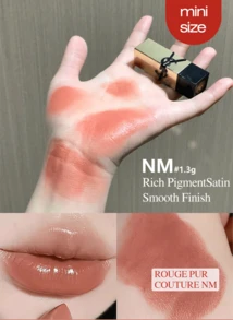 YVES SAINT LAURENT ROUGE PUR COUTURE NM | Formato mini da 1,3g, Pigmentazione intensa e finitura seta liscia, Ysl