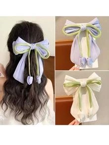 قطعة واحدة/قطعتان من مشابك الشعر للنساء بشكل وردة تُليب بلون بنفسجي وزهري، ناعمة وأنيقة، جميلة وحلوة، لتزيين ذيل الحصان والشعر المربوط نصفيًا، مناسبة لتناسق التنانير والخروجات اليومية وتزيين تسريحات الشعر، إكسسوارات شعر بوهيمية للخريف والشتاء - متعدد الألوان - مشاهدة 2