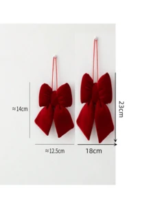 1pc Large Christmas Bows - Elegant Red Holiday Decorations, Tree Ornaments Party Planners, For Christmas, Perfect For Thanksgiving, Christmas Tree Bow, Large Christmas Tree Bow, Gift Ribbon, Christmas