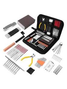 Kit De Herramientas De Reparación De Guitarra 45 PZ. Accesorios para instrumentos musicales - Negro - Ver 5