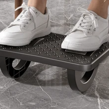 1pc 180° Rotating Ergonomic Office Desk Footrest, Durable Plastic Material With 8 Ventilation Holes, Provides Foot Support And Posture Correction Under Desk, White/Black Available, Simple Design, Sturdy Structure, Can Be Used As Desk Foot Pad Or Workstation Footstool - Multicolor - View 9