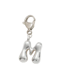 Bubble Silvery Letters Cute Necklace Pendant Bag Pendant-Lucky Crystal Pendant, Alphabet Letters A-Z, The Best Item For Spring And Summer Pairing,Shiny Alloy Bag And Backpack Pendant-Perfect Gift - Multicolor - View 17