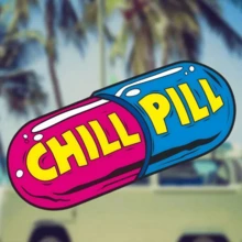 1PC 3 Inch Waterproof Outdoor PVC Removable Sticker Chill Pill Capsule Retro Pop Art 90s 2000s Y2K Aesthetic Colorful Cartoon Relax Good Vibes Only Anxiety Relief Decal For Laptop Fridge Skateboard Luggage Room Decor Party Favors Girl Style - Multicolor - View 2
