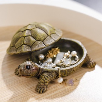 Turtle Jewelry Box Cute Animal Jewelry Storage Organizer Decorative Storage For Bracelets, Accessories, Earrings, Rings, Necklaces