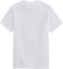 Camiseta vintage lavada para hombres, camiseta de algodón puro impresa de manga corta, ajuste slim, versátil, camiseta de jeans elegante - Negro - Ver 5