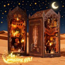 2026 New DIY Magic House Mini Model Kit - Handmade 3D Puzzle Dollhouse, Cutting And Assembly Model, Suitable For Home Decor, Ideal For Bedroom And Living Room Display, Perfect Gift For Valentine's Day, Ramadan, Easter, Birthday, Mother's Day, Back To School, Decoration For Spring And Summer - Multicolor - View 13