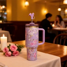 [Main Image Style]Say Goodbye To Frequent Refills! Unique Bottle Design With Pattern. 40oz. Large Capacity Straw Cup. Suitable For Car Use, Office, Fitness, And Outdoor Activities. Long-Lasting Cold Preservation. Leak-Proof And Non-Splash. Elegant Appearance.The Top Choices For Holiday Gifts: Souvenirs Or (For Oneself/Family And Friends), Handcrafted Presents, Graduation Gifts, Valentine's Day Gifts, Halloween Gifts, Christmas Gifts, Thanksgiving Gifts, Birthday Gifts And New Year Gifts. - Multicolor - View 11