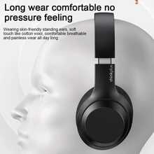 Lenovo Over-Ear Bluetooth Headphones - Gaming, Music, Heavy Bass, Foldable Noise-Canceling Headset for Sports and Entertainment - 白色 - 查看 7
