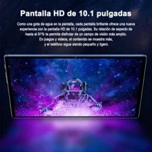 BOSSNEY Tableta, pantalla FHD de 10,1 pulgadas, Android 14,12 GB de RAM, 512 GB de ROM, batería de 8000 mAh, cámaras de 13 MP + 5 MP, WiFi 5G / 2.4 G, viene con teclado, mouse, lápiz óptico y funda protectora. - Dorado - Ver 10