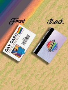 1pc Custom Photo And Name NFC Card Custom Picture&Music Membership Card - Gay Pride Card Custom Membership Cards - Add You Own Photo - Personalized Gay Name Card For Men Money Wallet Mini Wallet Purse Wallet Small Wallet - Multicolor - View 10