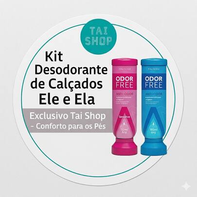 Kit Desodorante Calçado Ele e Ela Palterm Conforto Para Os Pés