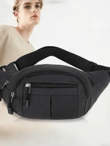 Men's Cross-Body Sling Bags Men's Waist Bag, Hip Chest Belt, Men's Purse, Waist Bag(Zipper Direction Random) - Multicolor - View 7