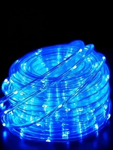 (50/100/200/300 LED) Đèn tuýp LED năng lượng mặt trời, Đèn tuýp nâng cấp, 8 chế độ với hiệu ứng nhấp nháy màu xanh, 300 đèn LED - Đèn tuýp LED năng lượng mặt trời 50 đèn LED | Đèn tuýp trong suốt - Nhiều màu - Xem 6