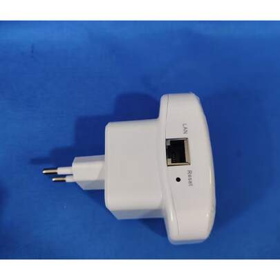 Répéteur WiFi 300 Mbps et amplificateur - Améliore la couverture du réseau, avec port Ethernet, installation facile, compatible Alexa, amplificateur de signal réseau | Répéteur sans fil moderne | Amplificateur de signal WiFi domestique, noir et blanc