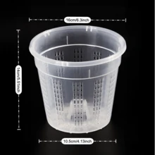 Orchid Pot With Holes, 4.3", 5.5", 6.1", Orchid Pots For Repotting, Plastic Orchid Planter, Clear Orchid, Breathable Slotted Orchids Planter, Suitable For Indoor Outdoor Plants, Orchids Planter For Root Health. - Multicolor - View 13