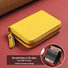 Túi Đựng Thẻ Có Sức Chứa Lớn Và Nhiều Khe Cắm Thẻ Giữ Bằng Lái Xe Cho Nam Và Chống Từ Tính Chống Trộm Ví Đựng Thẻ Quà Tặng Cao Cấp Và Nhỏ Gọn Cho Ví Đựng Thẻ Kinh Doanh Ví Đựng Thẻ Tín Dụng Cho Phụ Nữ Ví Mini Ví Đựng Thẻ - Nhiều màu - Xem 15