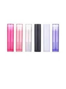 5g Tubos de bálsamo labial de plástico transparente vacíos con tapas negras, tubos de lápiz labial rellenables con giro, envases cosméticos para hacer en casa, brillo de labios, perfume sólido, muestra de belleza, tubos de brillo de labios, tubos vacíos de brillo de labios transparente, botellas vacías de mini brillo de labios de aceite, envases vacíos de muestra de base de maquillaje líquida, botellas vacías portátiles, recargas esenciales de viaje mini, para almacenar lápiz labial, brillo de labios, tinte de labios y otros líquidos cosméticos, aplicable para uso diario y regalo a amigos - Multicolor - Ver 8